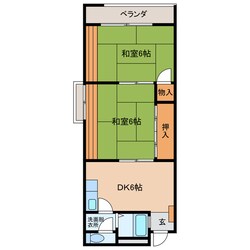 小川コーポの物件間取画像